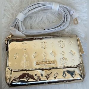Michael Kors Pale Gold Convertible Pouchette